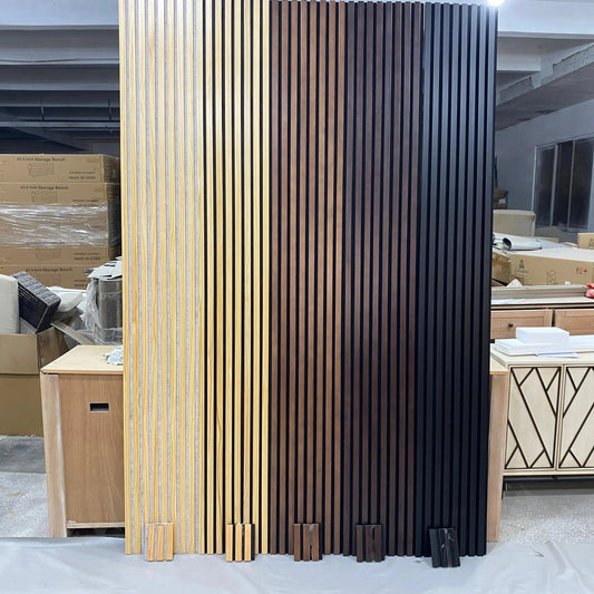 Hausvita Acoustic Solid Wood Slat Wall Panels ( 2 Panels Per Box )