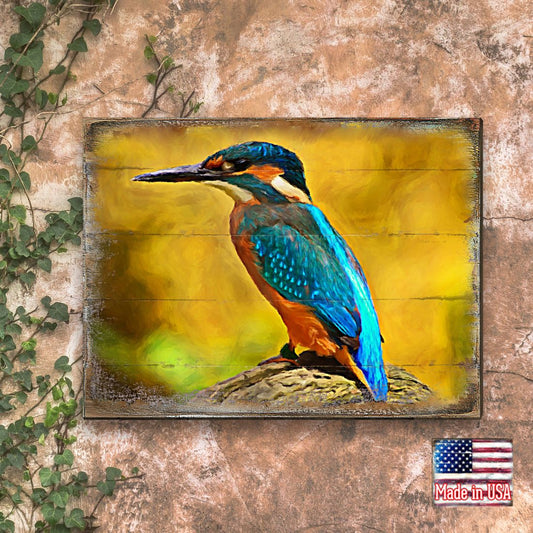 Alyra Bird Art Wooden Wall Art by Nature Wonders - Nature Wildlife Decor - 95298B