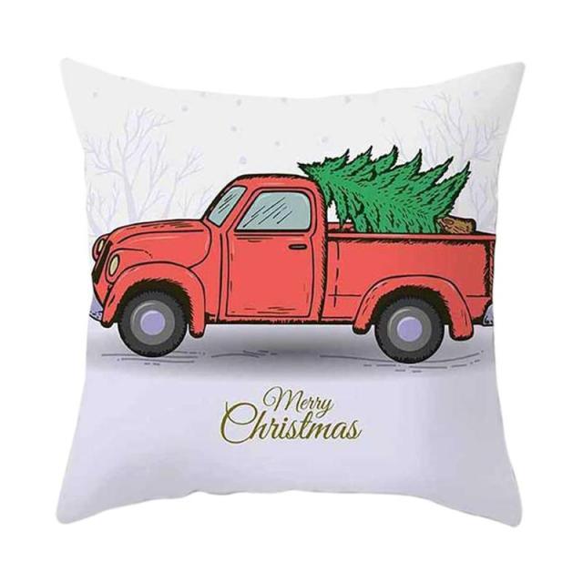 Beautiful Snowflake In Red Merry Christmas Gifts Xmas Cushion Cover Case Decorations Winter Holiday Party Pillow Zipper Pillowcase For Sofa Home Office Living Room Car