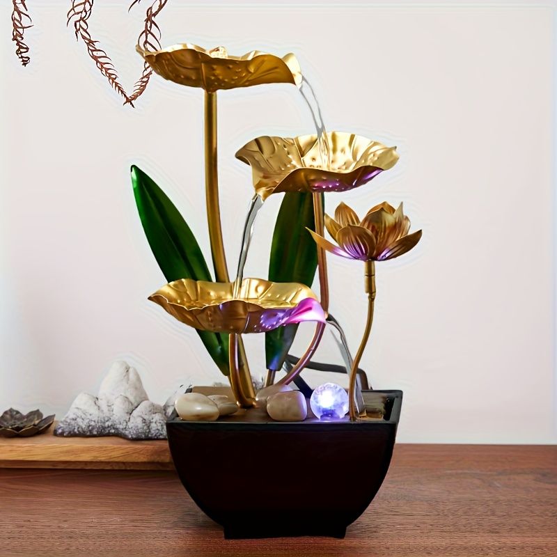 Indoor LED Table Fountain Waterfall Decor