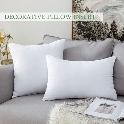 4pcs Throw Pillow Inserts, Square Cushion Inner Soft Fluffy Plump Stuffer Cushion Pillow Core White Pillow Inserts Christmas Decor Halloween Decor Bed Sofa Home Decor