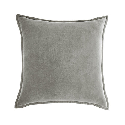 Throw Pillow Cover with 450g Insert, dark-grey, velvet, 20X20, Decorative Cushion – Fancy & Stacy