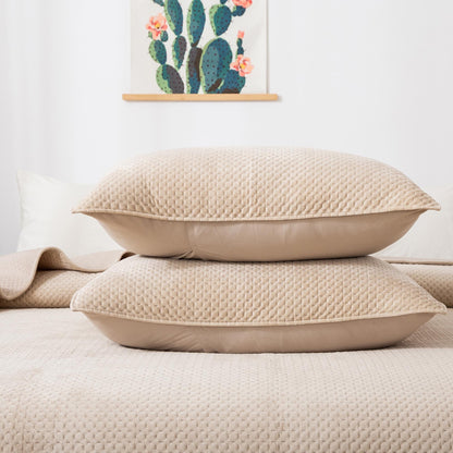 Kasentex Lightweight Velvet Bedspread Set Queen/King - Soft All Season Bedspread Coverlet