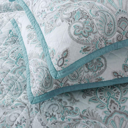 Kasentex Reversible Lightweight Cotton Floral Bedding Set Twin/Queen/King - Comfortable Home Bedding