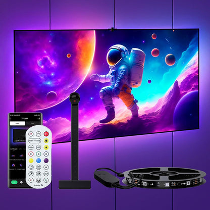 LED Light Strip Bluetooth Sync TV Background Ambient Light with Camera Color Matching