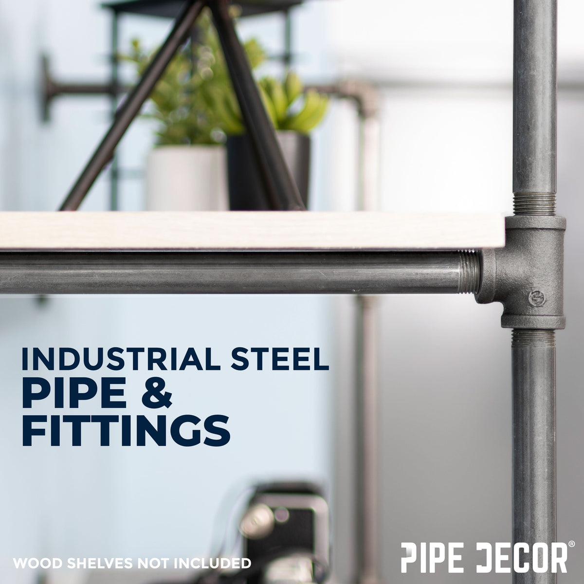 3 -Tier Wall Mounted Shelf By PIPE DECOR