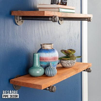 RESTORE Sunset Cedar 24 in. Shelves with Straight Brackets