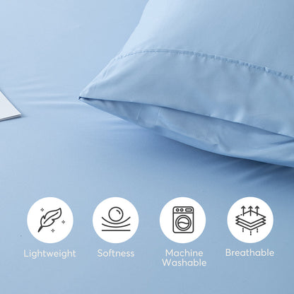 Kasentex Lightweight Sheet Set Twin/Full/Queen/King - Breathable Deep Pocket Bed Sheets with Pillowcases
