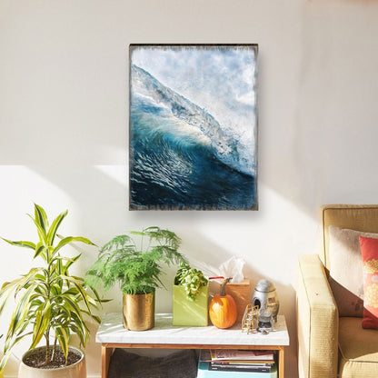 Ocean Wave Art Wooden Wall Art by Nature Wonders - Nature Wildlife Decor  - 95396B