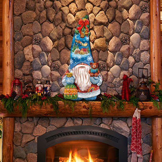Christmas Gnome Holiday Door Decor by G. DeBrekht - Christmas Decor - 8611012H