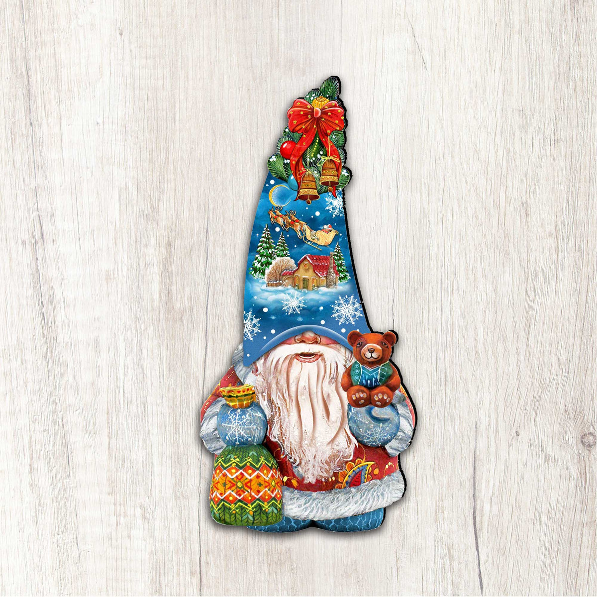 Christmas Gnome Holiday Door Decor by G. DeBrekht - Christmas Decor - 8611012H