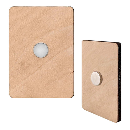 Christmas Is Here Decorative Eco Wood Magnets Set of 6 by G. Debrekht - Christmas Decor - 8090028G-S6