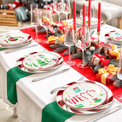 Peppermint Ornament 16-Piece Dinner Set