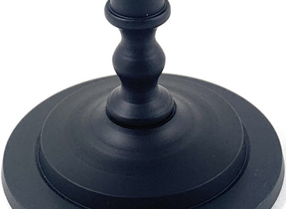 Vibhsa Pillar Candle Holder | Matte Black, 7"H, Fits 3.5" Candles
