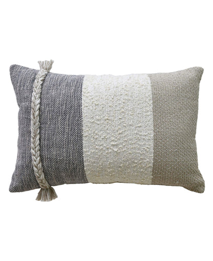 Vibhsa Handloom Woven Wooden Textured Decorative Pillow