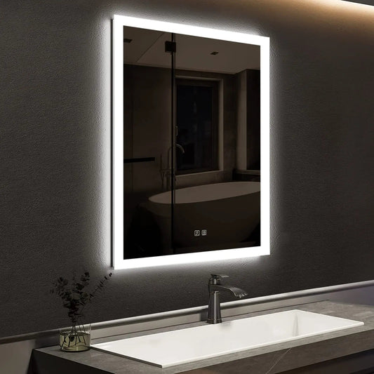 Compact Edge Glow LED Bathroom Mirror