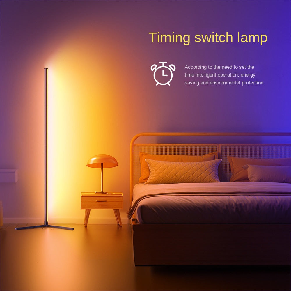 Ambient Floor Lamp RGBIC Corner Light Three-Section Spliced Bluetooth LED Modern Minimalist Table Lamp Voice-Activated Light