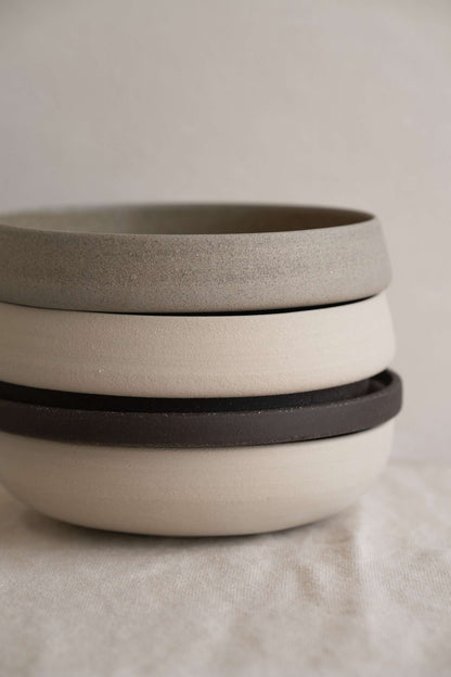 Handmade Stoneware Dinner Plates "Pumpernickel"