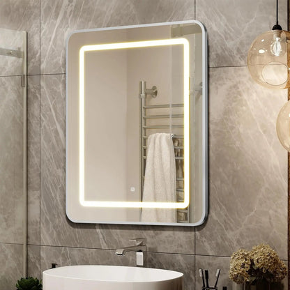 HAUSVITA  Lighted Bathroom Medicine Cabinet with Mirror