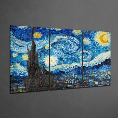 Van Gogh: The Starry Night Mega Glass Wall Art