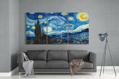 Van Gogh: The Starry Night Mega Glass Wall Art