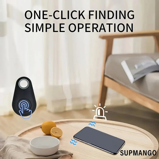 Mini GPS Bluetooth 50 Tracker Anti Lost Device Round Smart Locator for Pets Kids Bags Wallets Tracking Finder