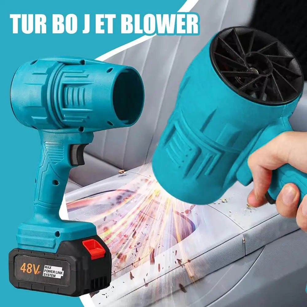 Cordless Air Blower Powerful Jet Fan Mini Turbo Fan Thrust Violent Leafs Duster Handheld Power Tools