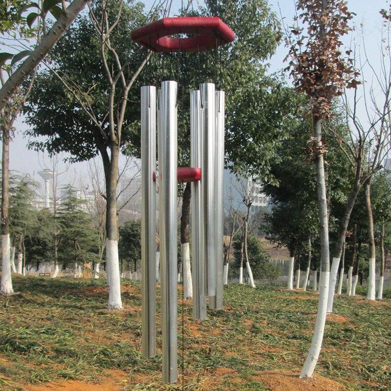 Antique Amazing Grace Wind Chimes Outdoor Large Deep Tone Resonant 6 Memorial Tube Copper Wind Chimes Chapel Bells Wind-chimes Hanging Home Decoration Elegant Chime Soothing Rich Tone for Mom Decent Gift For Housewarming & Christmas