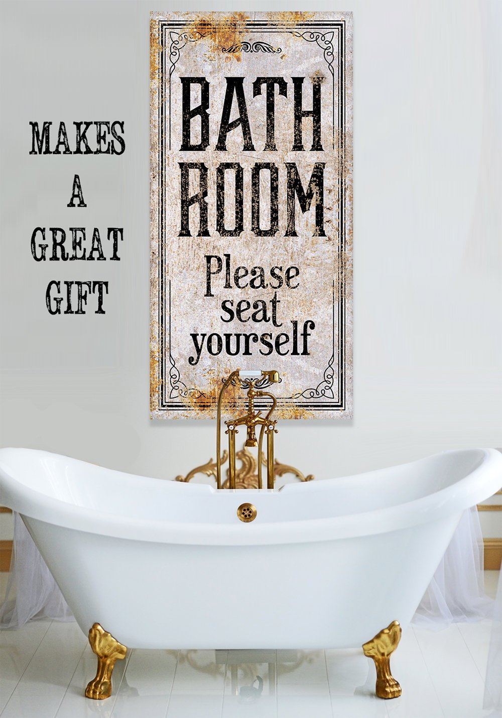 Bathroom Seat Yourself - Canvas