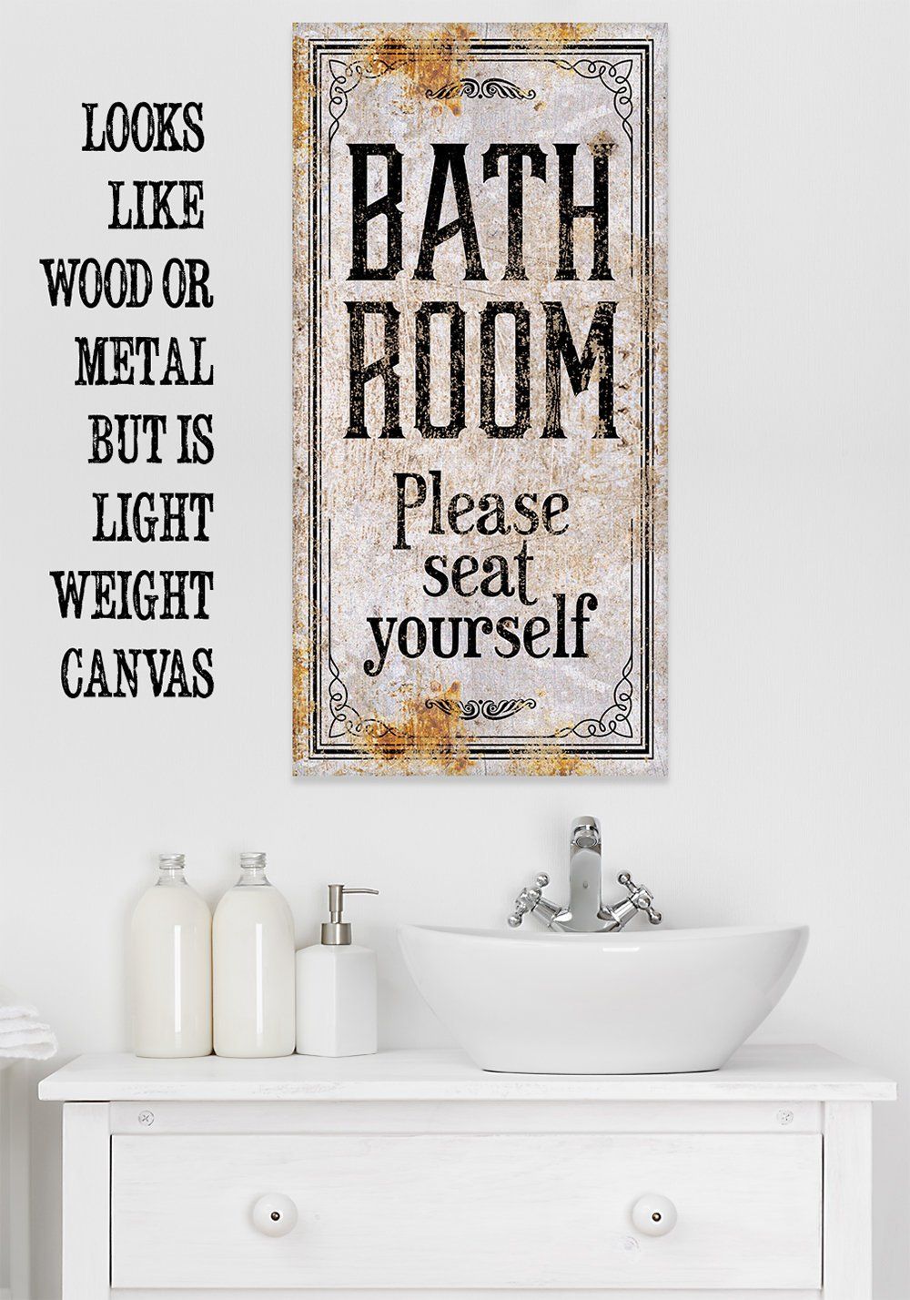 Bathroom Seat Yourself - Canvas