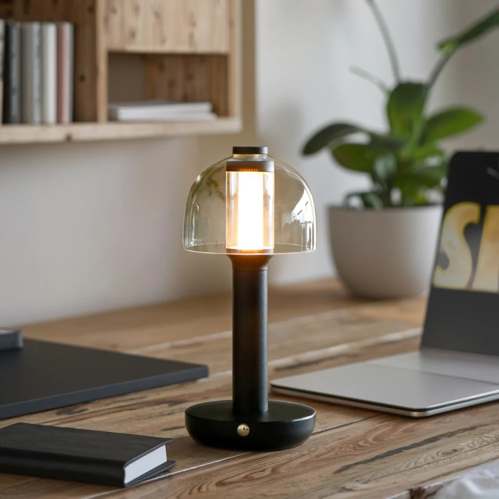 10" H Table Lamp 3-Color Light Dimmable Lamp