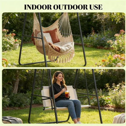 Stylish Hammock Frame Swing Chair - Durable Hanging Stand for Relaxation
