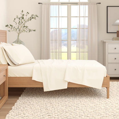 Cotton Solid Flannel Sheet - Nordic Collection