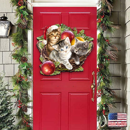 Christmas Wreath Holiday Door Decor by D. Gelsinger - Christmas Decor - 8461027-1H-1607