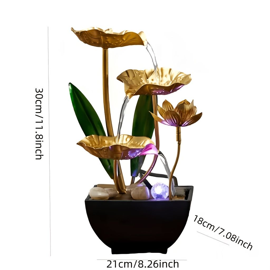 Indoor LED Table Fountain Waterfall Decor