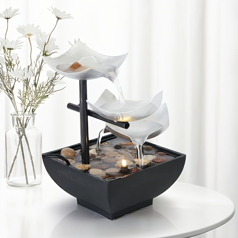 Indoor LED Table Fountain Waterfall Decor