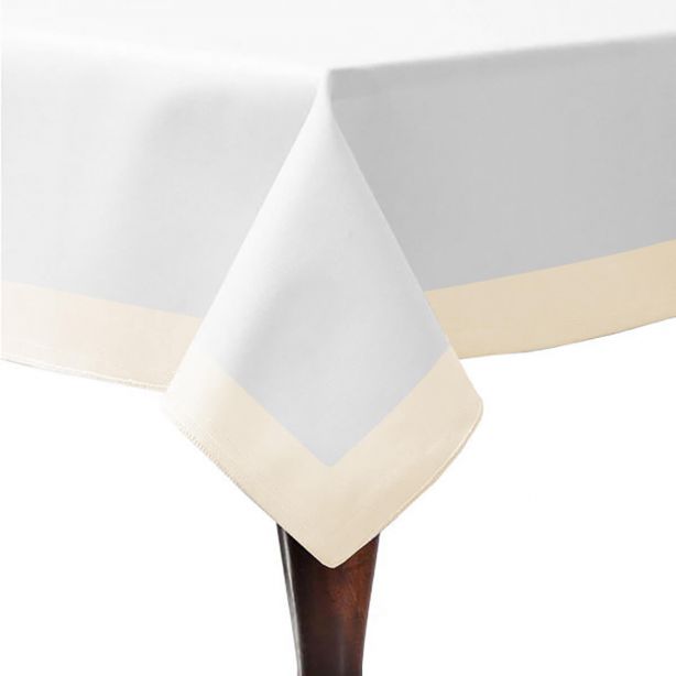 Border Frame Cotton Table Cloth