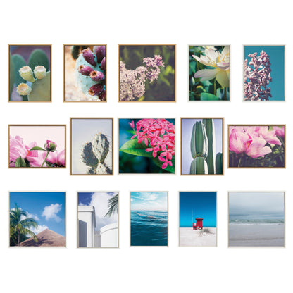 Sylvie Cactus Sky, Pastel Cactus, Stand Tall Cactus and Arizona Pastel Cactus Framed Canvas Art Set by Stephanie Klatt