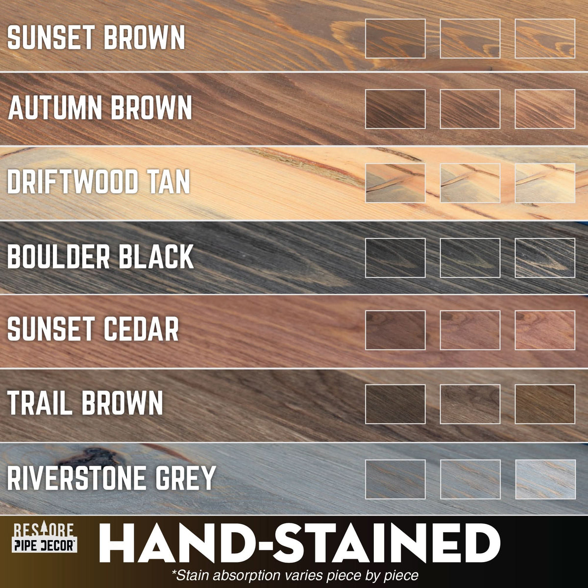 RESTORE Sunset Cedar 24 in. Shelves with Straight Brackets