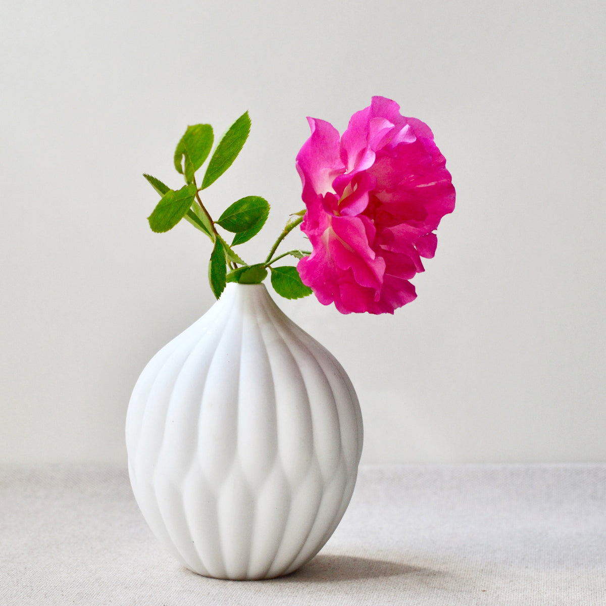 Petite Textured Porcelain Vase