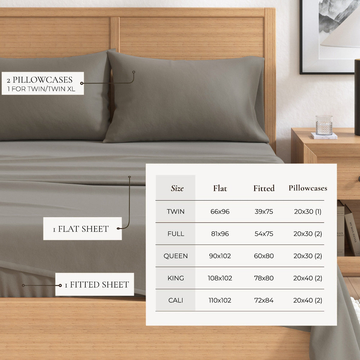 Cotton Solid Flannel Sheet - Nordic Collection