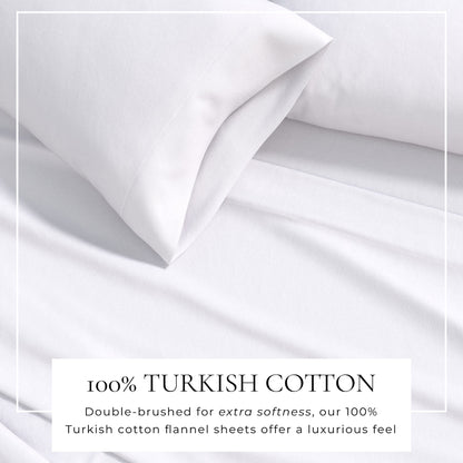 Cotton Solid Flannel Sheet - Nordic Collection
