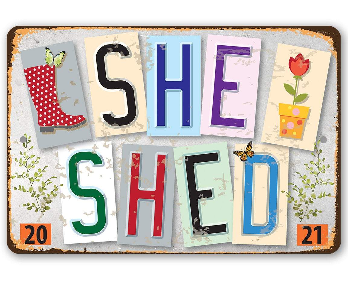 She Shed -Est. 2021- Metal Sign